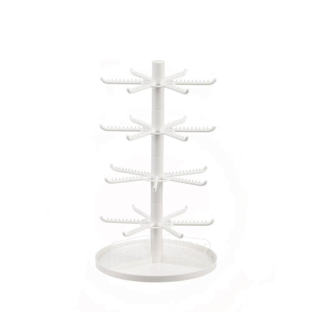 Rings Home Rack Earring Holder Stand Detachable Jewelry Display Rack Rotating Necklace Shelf