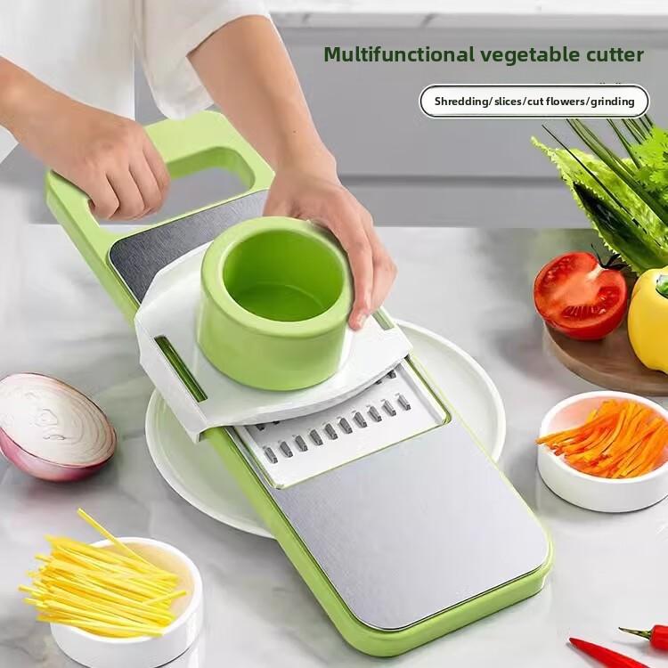 Stainless Steel Multi-Functional Vegetable Peeler 3, 5, or 6 Blades with Hand Guard Perfect for Kitchen Use