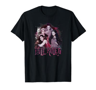 Camiseta Disney Descendentes Grupo Vignette Ilha da Atração Estilo Antigo
