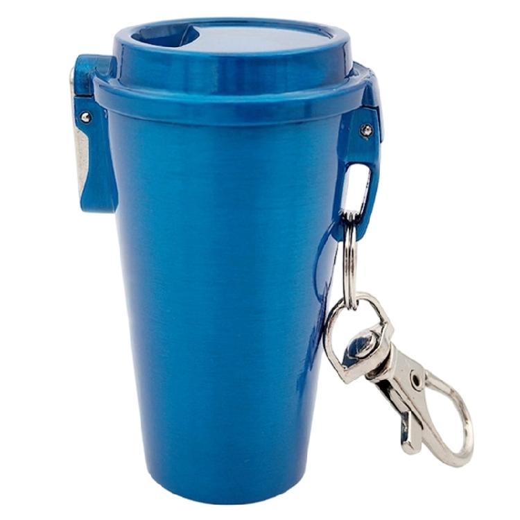 Portable Ashtray with Keychain Sealed To Contain Odor Perfect For Hiking Trip Camping Travel Use