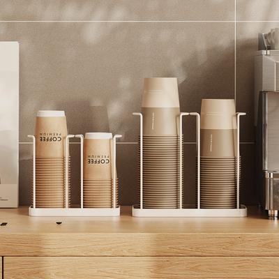 Disposable Cup Picker Size Universal Plastic Coffee Paper Cup Holder Bar Table Top Storage Shelf