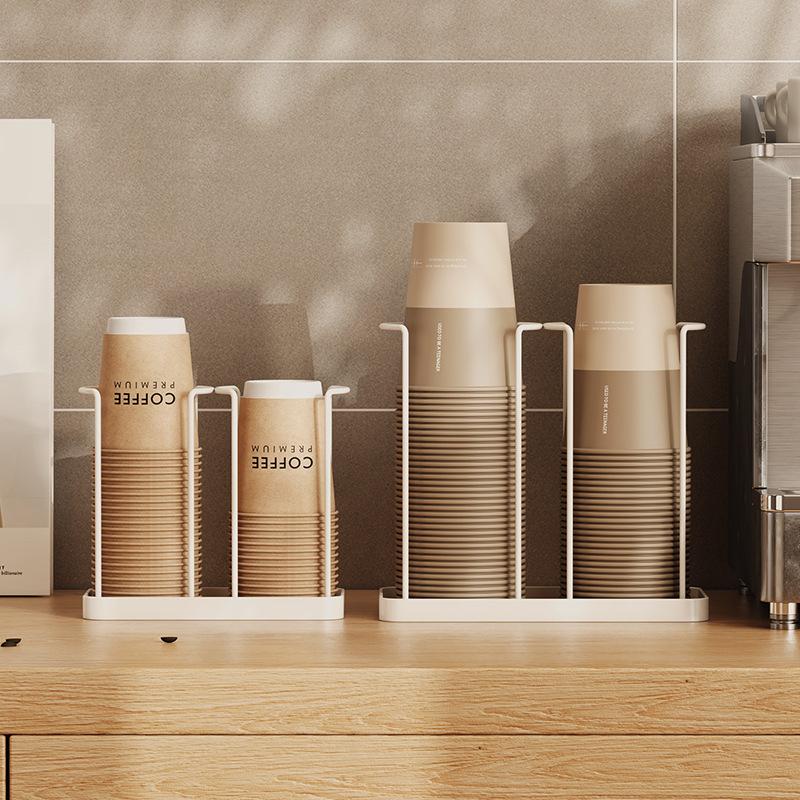 Disposable Cup Picker Size Universal Plastic Coffee Paper Cup Holder Bar Table Top Storage Shelf