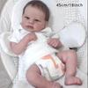 BZDOLL 18inch 45cm Soft Vinyl Reborn Baby Doll Girl Princess Newborn Bebe Toy for Kids Dress Up Art Doll with 3D Marble Skin Visible Veins Realistic