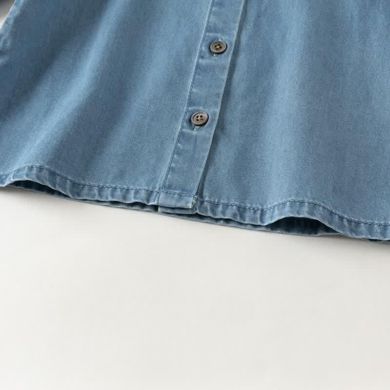 DAVE & BELLA Girls' Denim Shirt