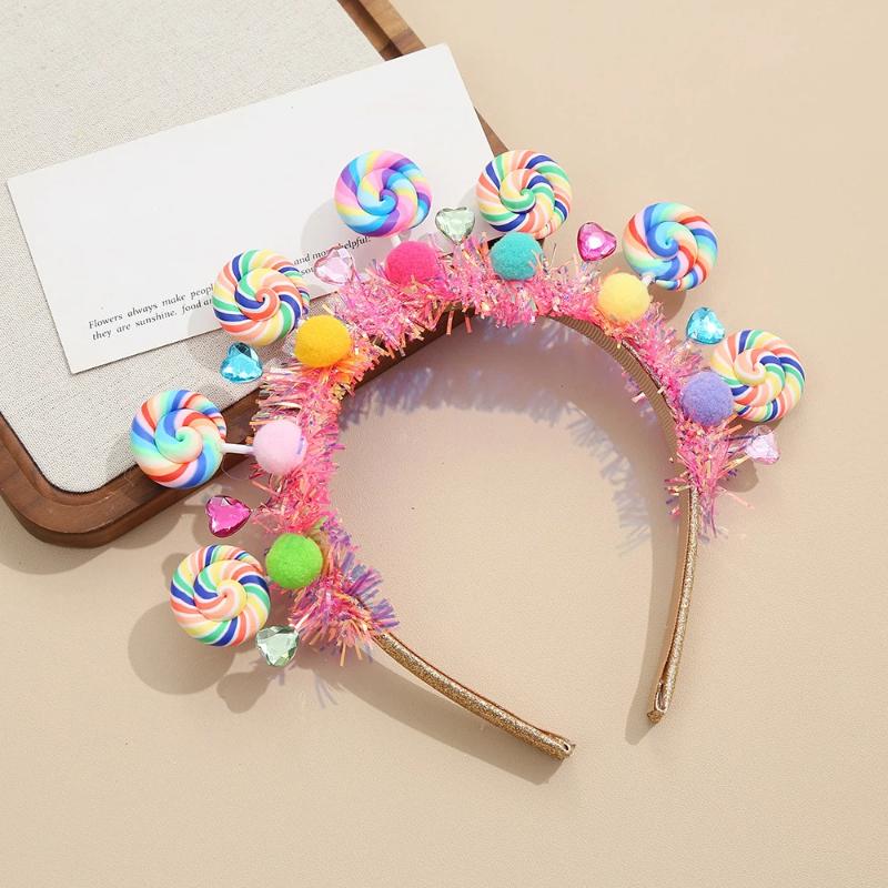 New Cartoon Lollipop Hairband Sweet Candy Hairband Girly Heart Princess Hair Accessories