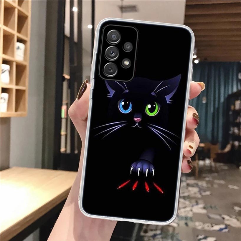Cat Footprint Funny Paw Cute Soft Phone Case For Samsung Galaxy A52 A42 A32 A12 A22 A51 A50S A30S A20S A10S A71 A41 A31 A21S A40