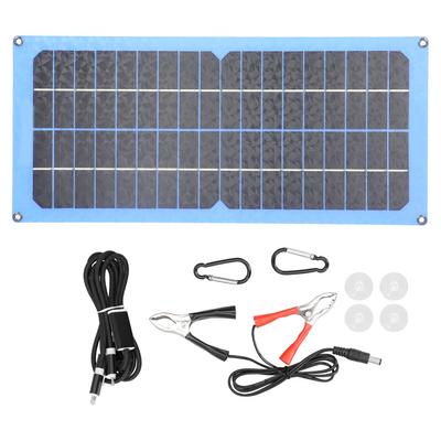 Flexible Solar Panel Kit Photovoltaic Module Portable Charger for RV Camping Hiking 15W 18V