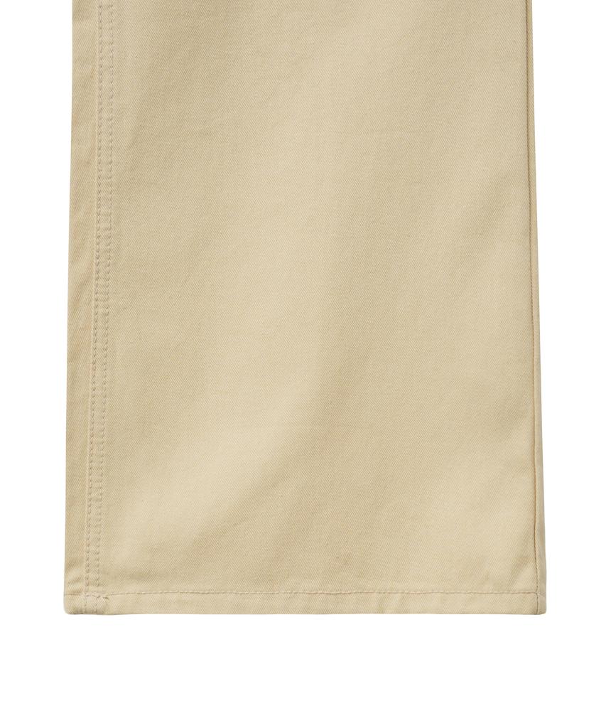 Noir For Woman Cotton Loose Flare Pants (Pale Yellow)