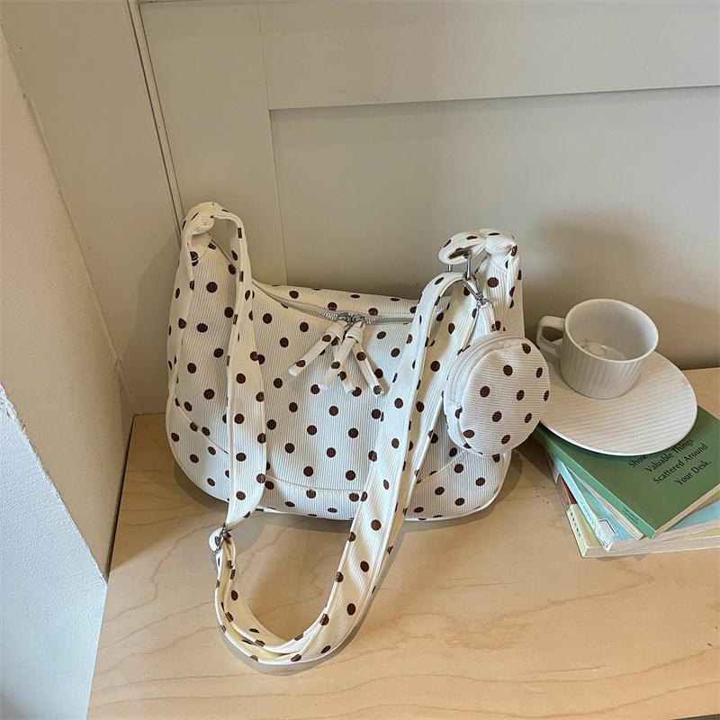 Polka Dot Shoulder Bag Women's Tote Bag