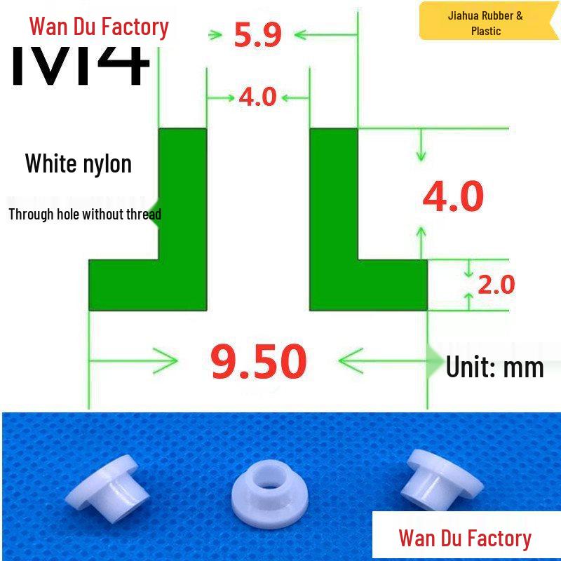 T-Shaped Nylon Insulating Bushing Spacer for M3-M35 Threads