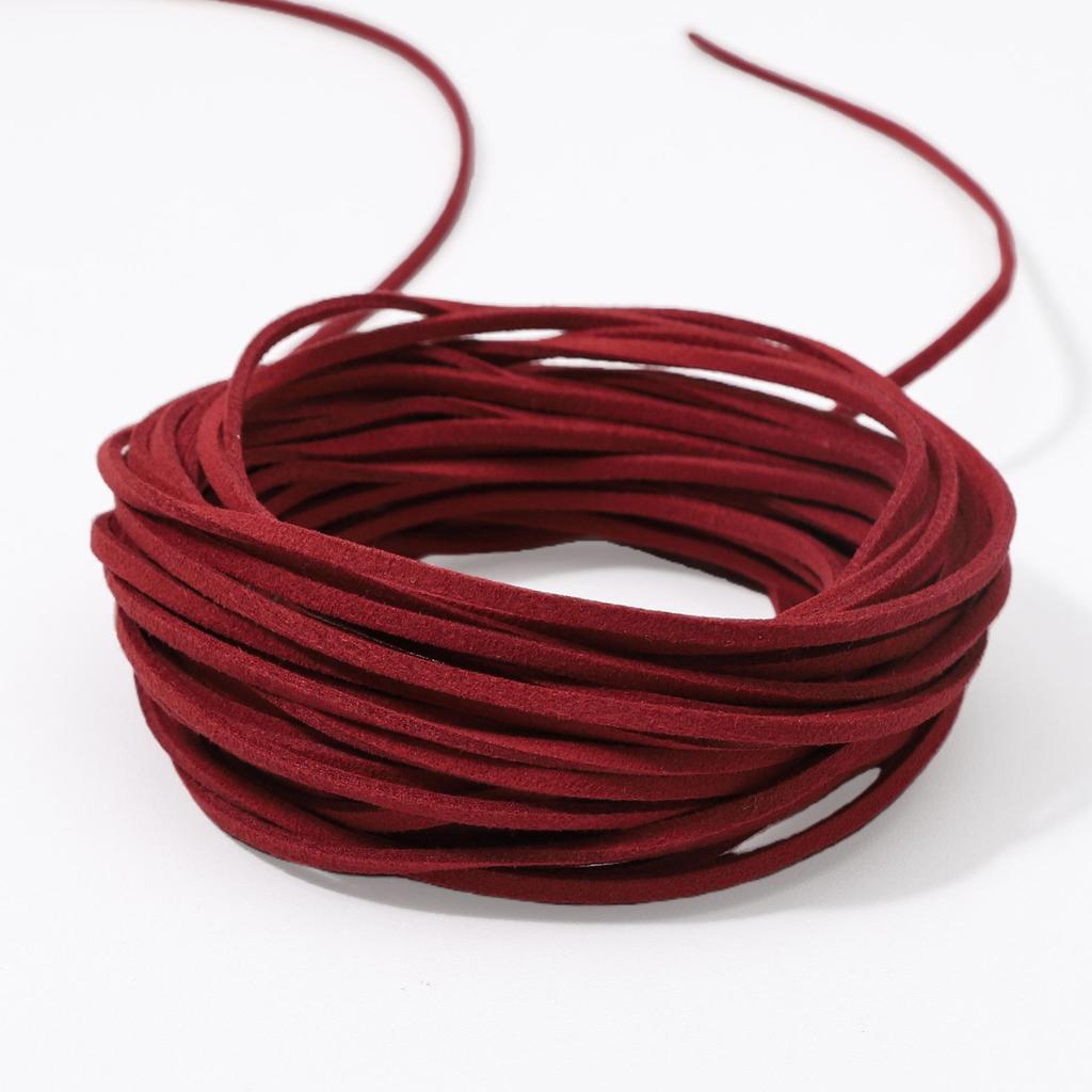 Korean suede rope for DIY jewelry making, 3mm braided wire for bracelets and necklaces. Add a touch of handmade to your accessories!