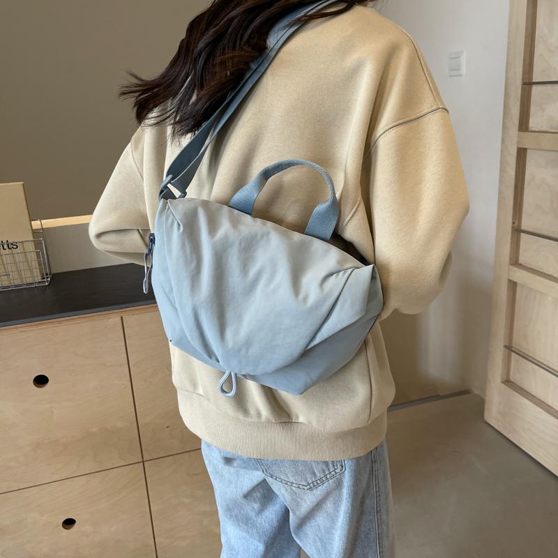 Soft Cloth Zipper Design Shoulder Bag for Women 2024 Trend Korean Fashion Y2K Handbags and Pures Small Crossbody Bags