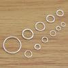 10pcs Close Ring Real Pure Solid 925 Sterling Silver Sealed Closed Jump Rings Split Ring Key Chain Jewelry Making Findings