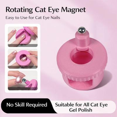 Drehende Katzenaugen-Magnet-Anfängerfreundliche Glasperlen-Nagelmagnet-Spinner DIY Heim-Salon Damen Gel-Nagellack-Nagelkunst Magnetische Werkzeuge