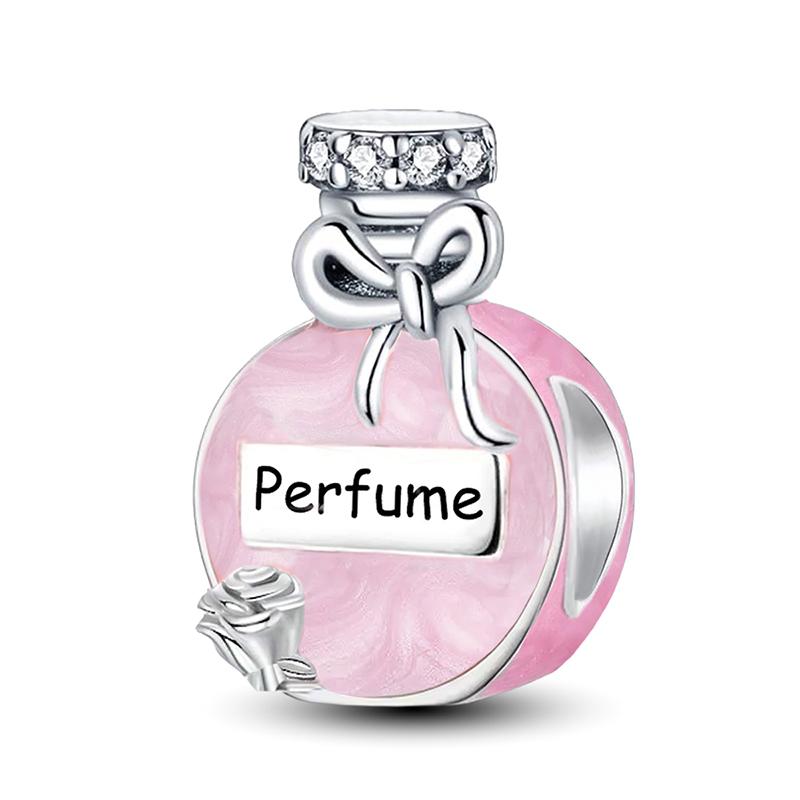 Copper Pink Crown Perfume Charms Beads Fit Diy Bracelet Necklace Making Gift Of High Quality Jewelry For Womens