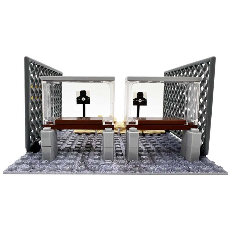 MOC Military Training Camp Outpost Shooting Range DIY Building Block Toys