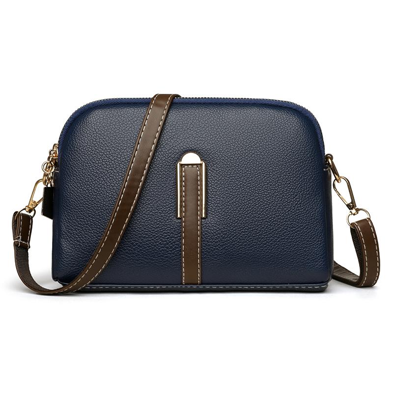 Elegant PU Leather Crossbody Bag with Adjustable Strap and Front Clasp for Daily and Office Use