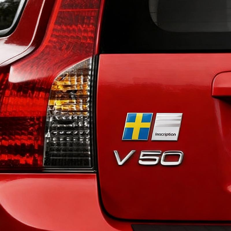 Aluminum Car Body Fender Trunk Decal Badge for Volvo XC60 S60 V40 V50 V60 XC90 S40 S80 C30 XC40 Fender Trunk Styling Decoration