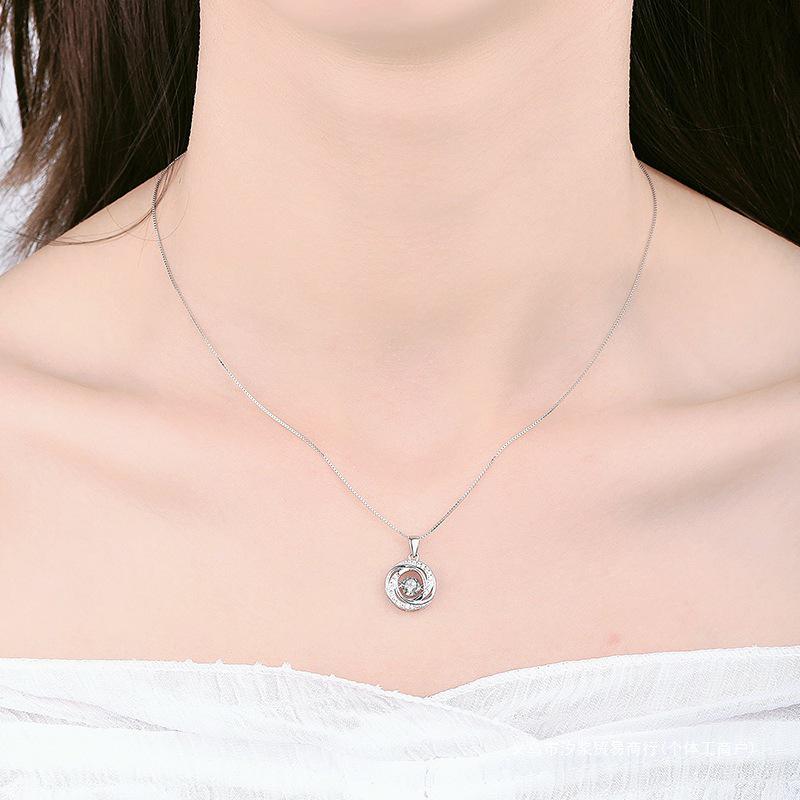 Dynamic Beating Heart Pendant Necklace - Korean Fashion Clavicle Chain for Women