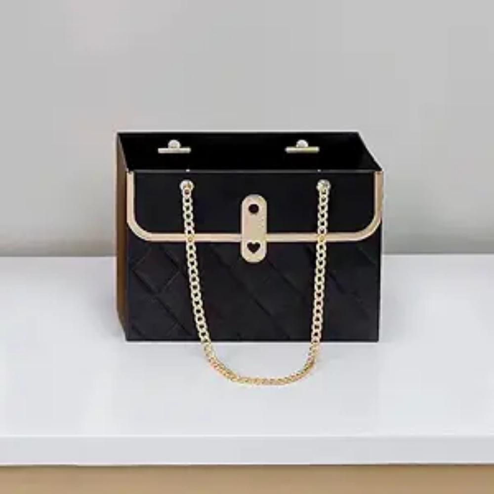 Bouquet Storage Bucket Flower Paper Gift Box with Metal Chain 4PCS Florist Bag with Handle Gift Case for Arrangements Wedding Wrap Bags Pastel Bags