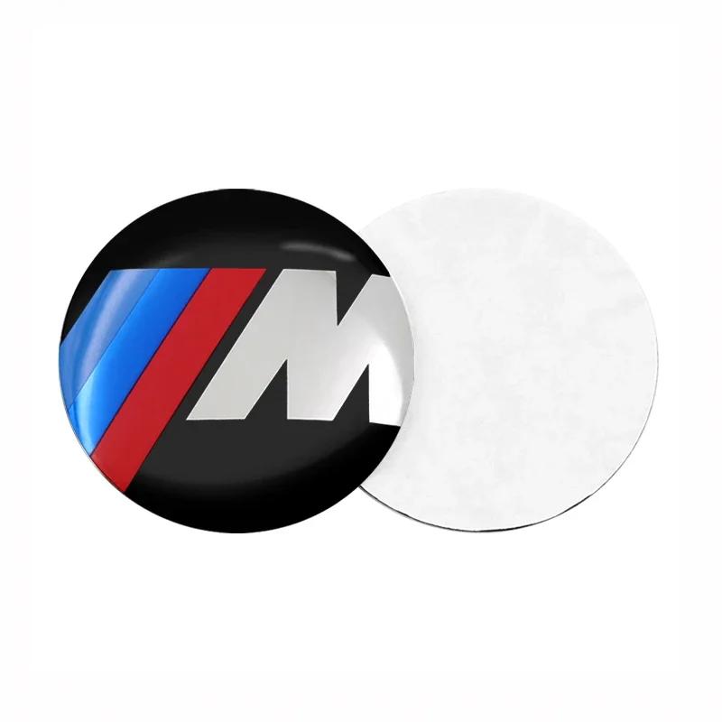 4Pc 56mm Car Wheel Stickers Center Hub Cap Car Emblem Badge Decal For BMW M8 M7 M6 M5 M4 M3 M2 M1 F30 F10 F15 E30 E46 E90 E60