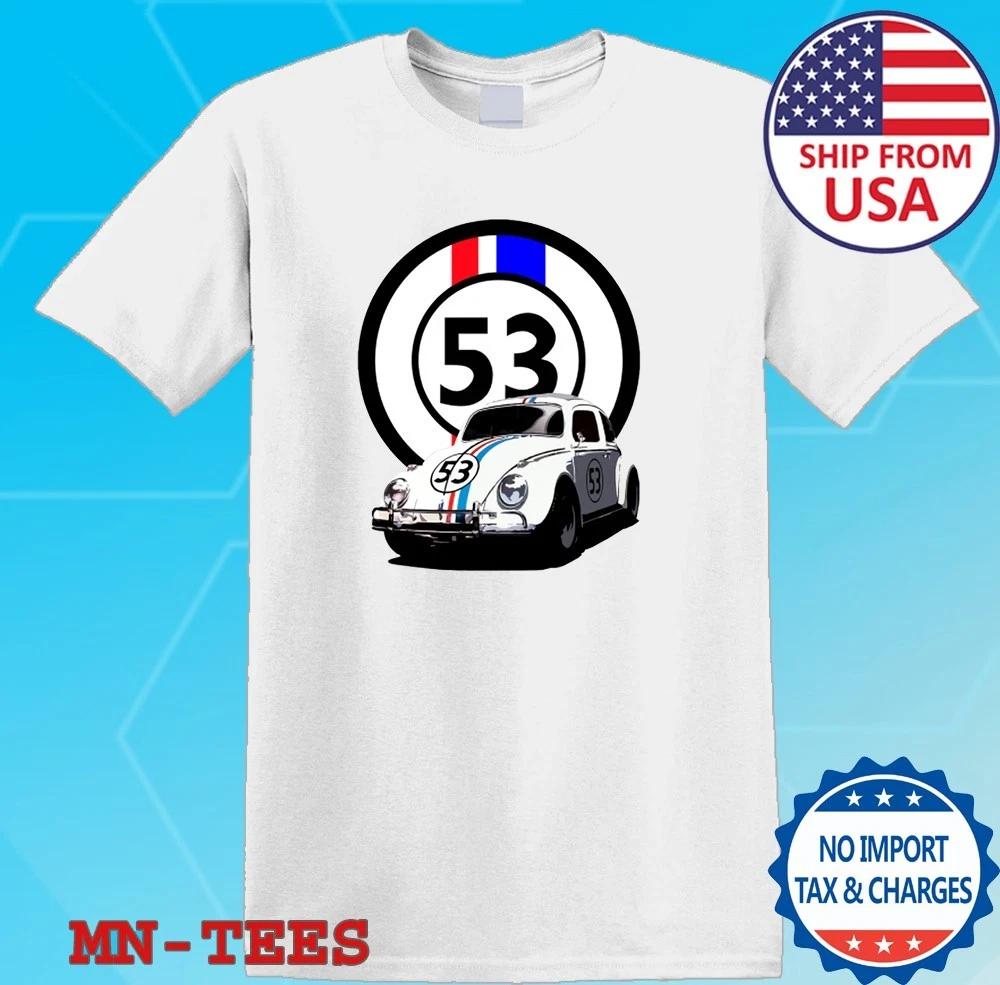 Herbie The Love Bug Movie Number 53 White Size S-5XL 2XL