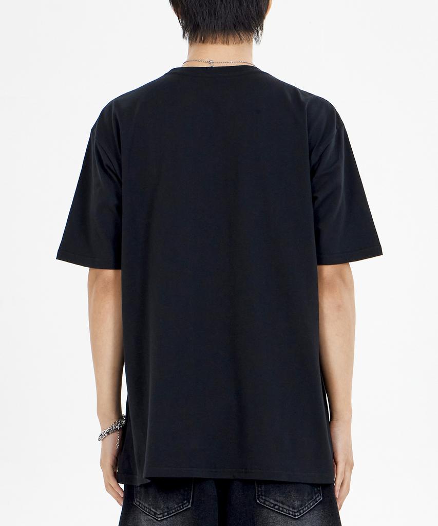 BY.L Monster Skeleton Short Sleeve T-Shirt Black