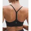 Lululemon Flow Y BrA Nulu  Light Support  A C Cups grAphite greY