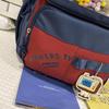 Color Block Backpack Large Capacity Student Schoolbag