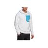 Adidas Logo Half-Zip Hooded Long Sleeve Sweatshirt With Chest Pocket Men sweatshirt White HL3859