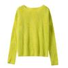 2026 Women’s Autumn/Winter One-Shoulder Striped Cashmere Sweater - Loose Fit Wool Knit Base Layer