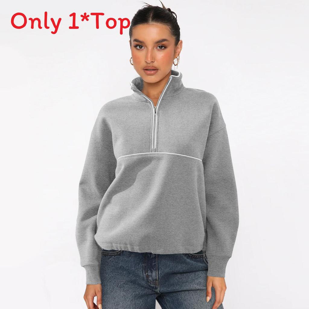 Streetwear Hoodie For Women With Color Block Design And Cotton Feel Fabric For Casual Style