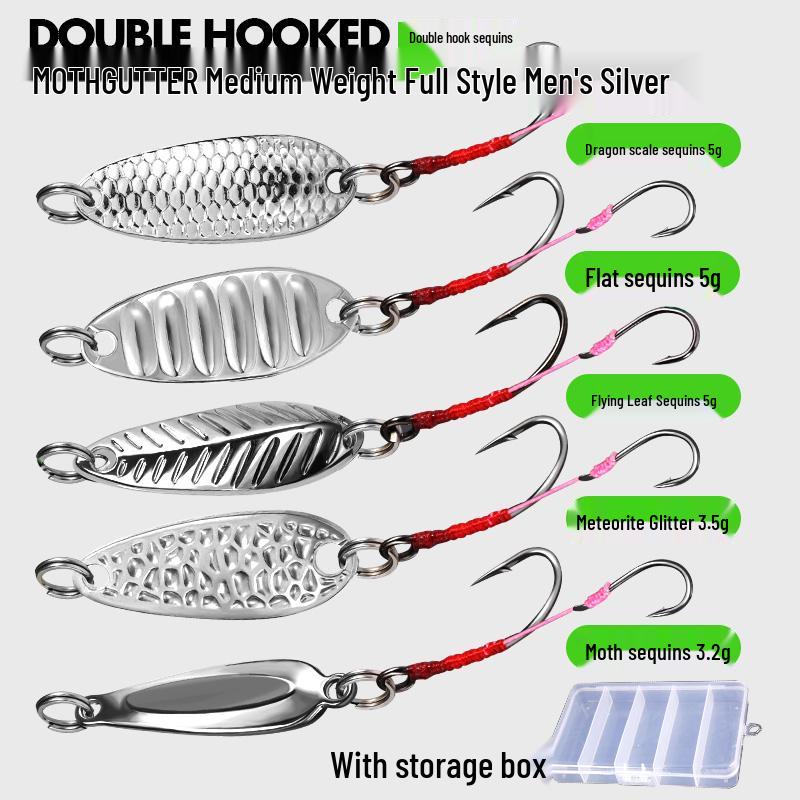 Meteorite Stone Micro Lure: Spinning Sunflower Seed Sequin Hook for Fly Fishing, Rigged for Mandarin Fish with White Stripes