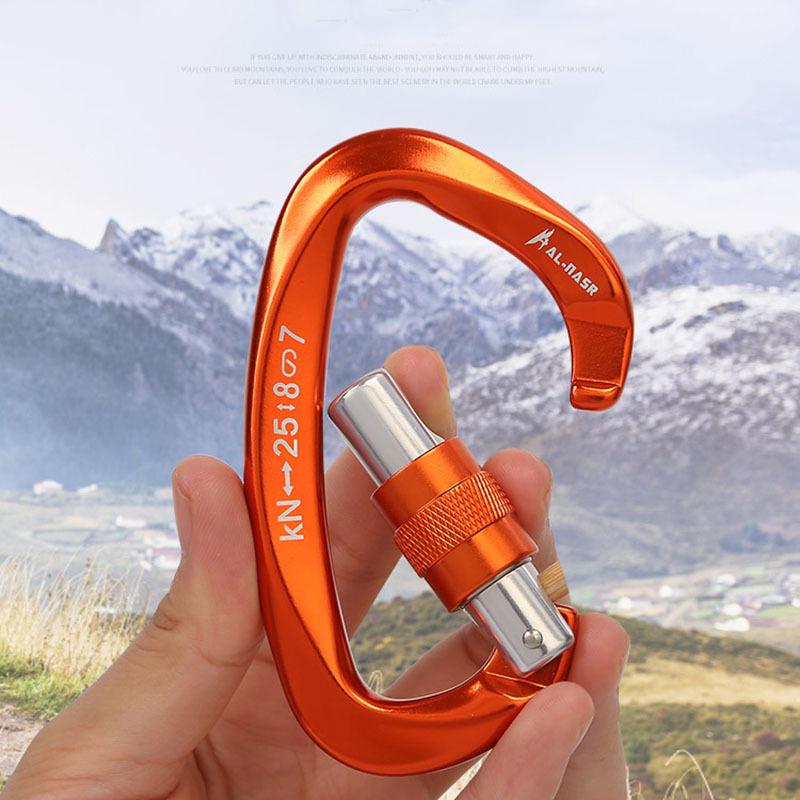 Cross-Border Multifunctional D-Shaped Aluminum Mountaineering Safety Buckle