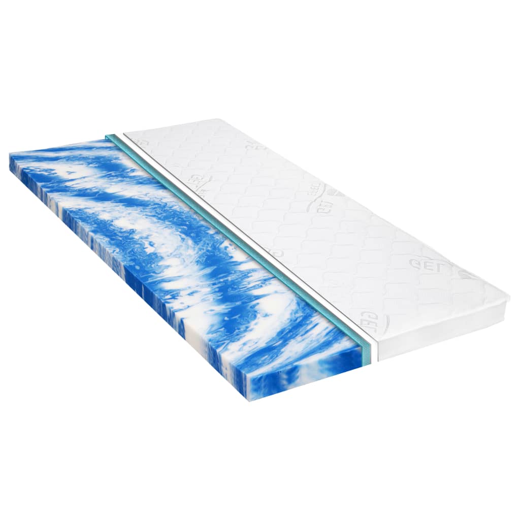 Mattress Topper 160 x 200 cm Gel Foam 7 cm