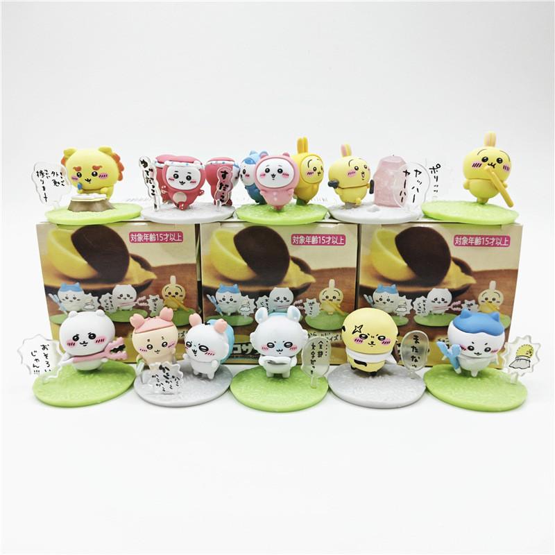 Food Toy Chiikawa Action Figure Model Collectible Pvc Doll Diy Kit Assembly