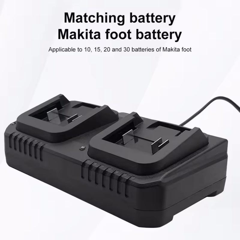 Lithium Battery Dual Charger 2 Ways Power Tool Battery Charger EU/US Plug For Makita 18V 21V Battery BL1415/1815/1830/1850