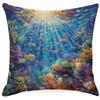 Colorful Marine Life Shell Pillowcase Summer Holiday Beach Hotel Decorative Cushion Cover