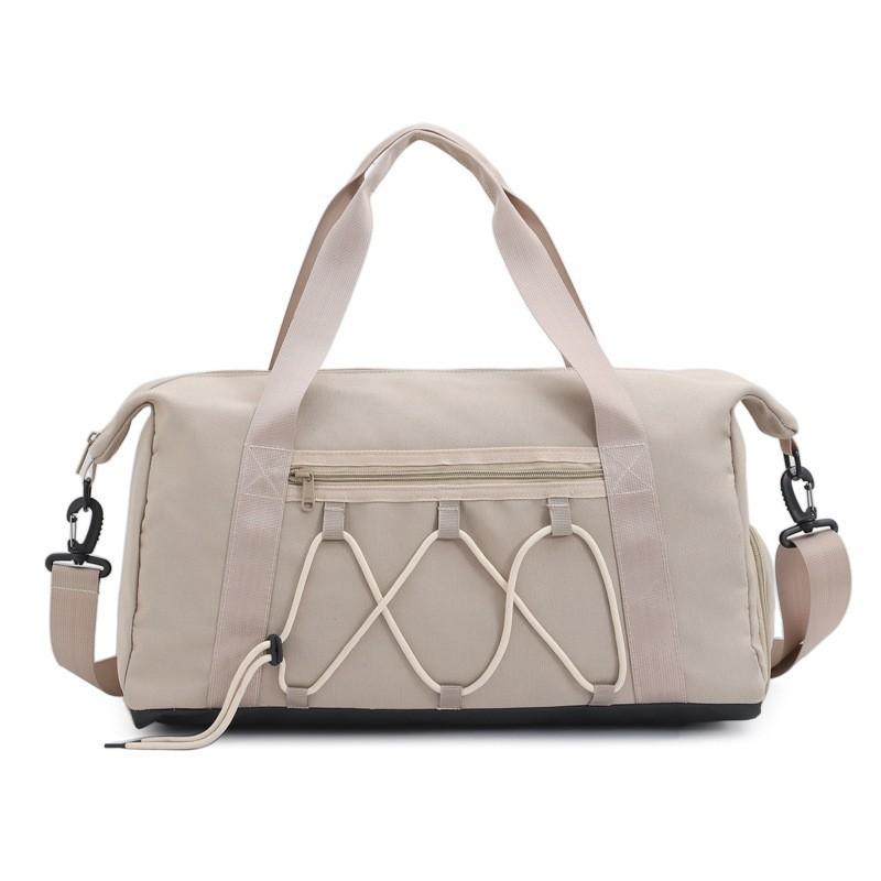 Travel Bag Women's Short-distance Portable Large-capacity Dry Wet Separation Sports Fitness Can Be Covered With Pull Rod Luggage