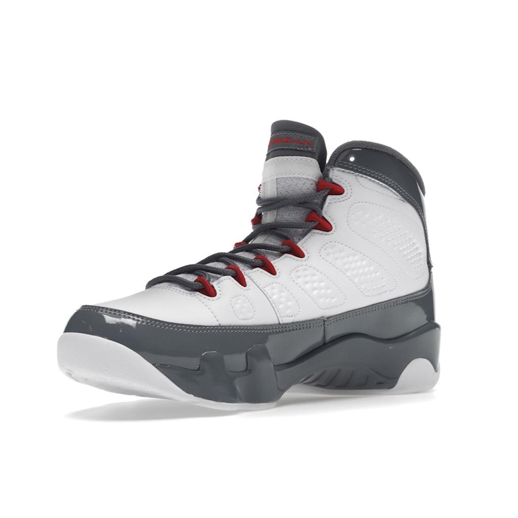 Air Jordan 9 Retro Fire Red Men Sneakers Grey White Cool-Grey CT8019-162