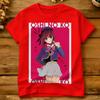 Unisex Red Cute Girl T Shirts Oshinokos 100 Cotton Tees Summer Streetwear Short Sleeves Tshirt O Neck Hippie Casual Tee Shirt