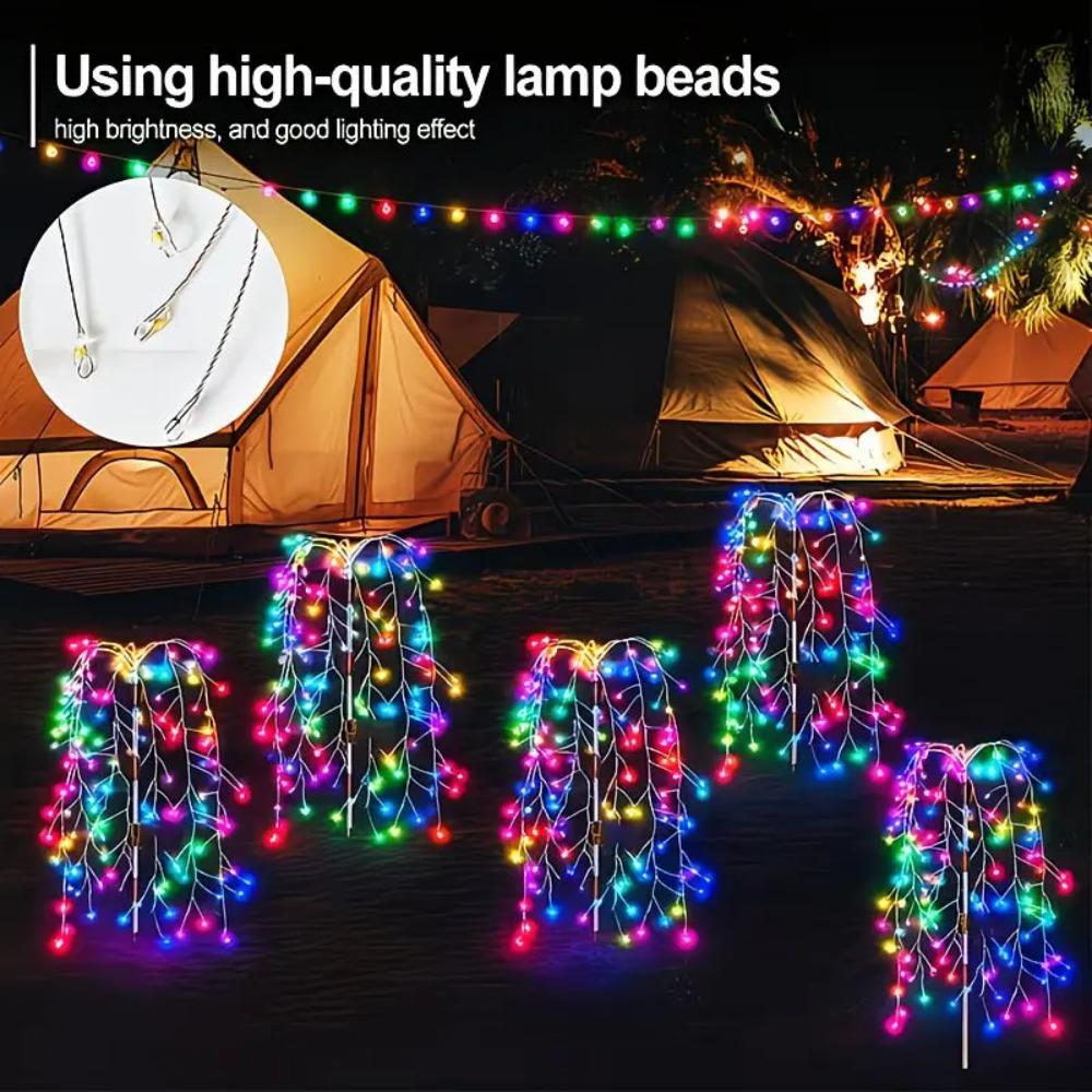 Outdoor LED Solar Fairy Lights Waterproof Landscape Pathway Decor Lawn Lamp for Villa Street Patio Balcony