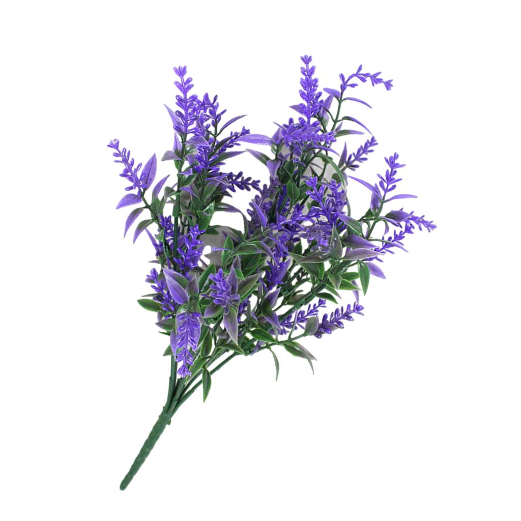Wysokiej jakości sztuczne łodygi lawendy idealne do urozmaicenia przestrzeni wewnętrznych, takich jak sypialnie, biura i miejsca imprezowe