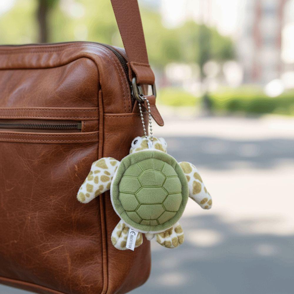 Algodão PP Tartaruga Pelúcia Chaveiro Animal Verde Boneca Argola de Chave Pingente de Tartaruga de Pelúcia Enfeites Pendurados