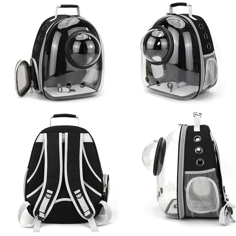 Premium Transparent Breathable SpaceCapsule Pet Backpack Lightweight Portable Soft Carrier Bag for Cats Dogs Travel Outdoor