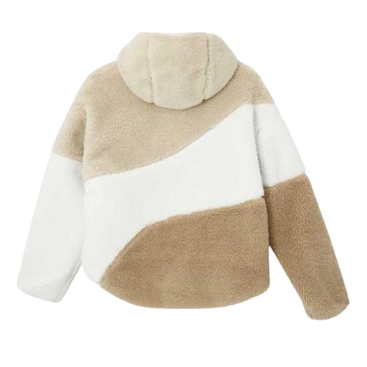 Puma Veste Polaire Confortable Chaude Douce à Capuche Femmes vestes Blanc Neige 678349-87