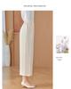 Pantalons stylés à taille haute, coupe ample, raccourcis, jambes larges, pour femmes d'âge moyen et âgées - Confort Printemps/Été