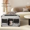Foldable Scratch-Resistant Oxford Cloth Dog Kennel for Outdoor and Car Use