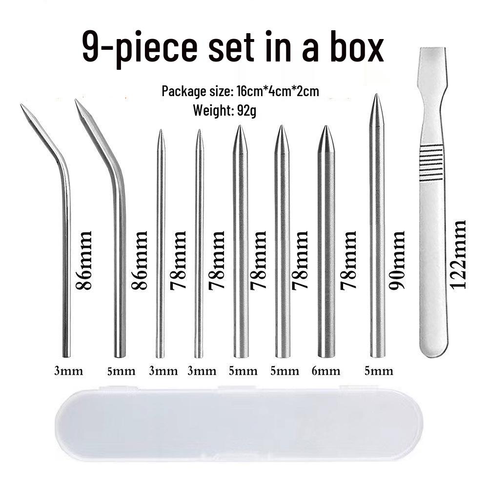 DIY Paracord Bracelet Weaving Tool Set with Steel Needle and Wood Frame