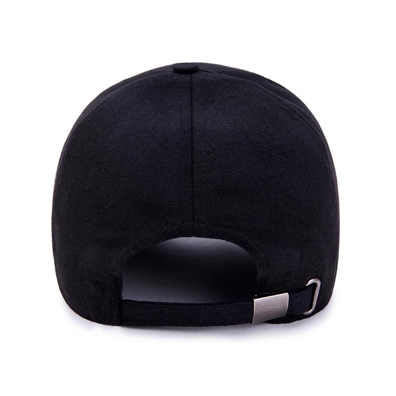 Fashion Korean Baseball Cap Canvas Extended Brim Sandwich Spring and Autumn Print Outdoor Hat Sun Hat